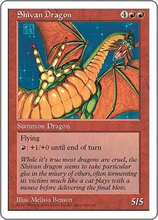 シヴ山のドラゴン/Shivan Dragon》[5ED] 赤R | 日本最大級 MTG通販