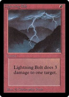稲妻/Lightning Bolt》[3ED] 赤C | 日本最大級 MTG通販サイト「晴れる屋」