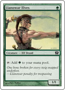 012)□ボーダーレス□《ラノワールのエルフ/Llanowar Elves》[SLC] 緑
