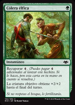 162)《エルフの憤激/Elvish Fury》[MH1] 緑C | 日本最大級 MTG通販