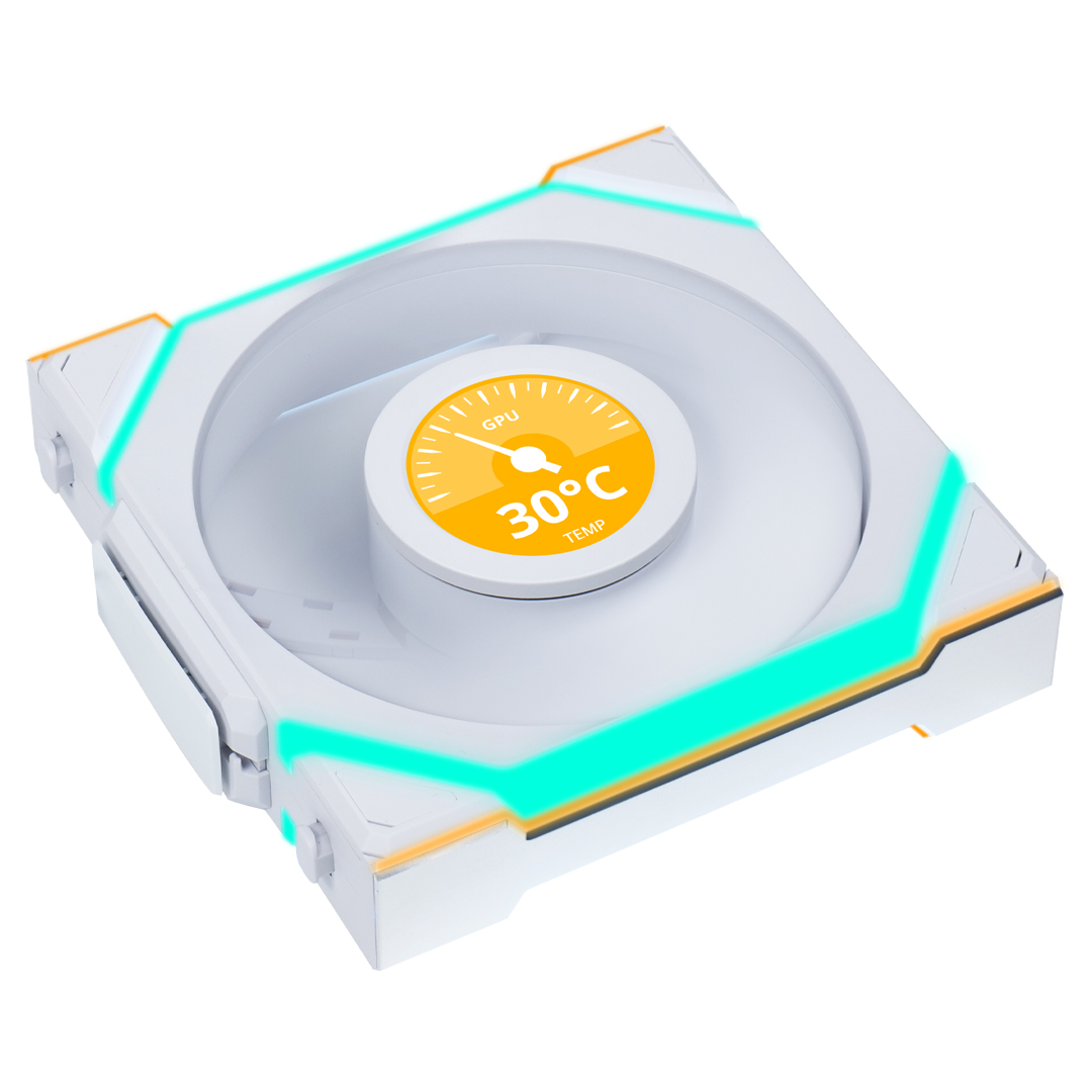 Buy Lian Li UNI FAN SL Wireless LCD 120mm ARGB Fan White