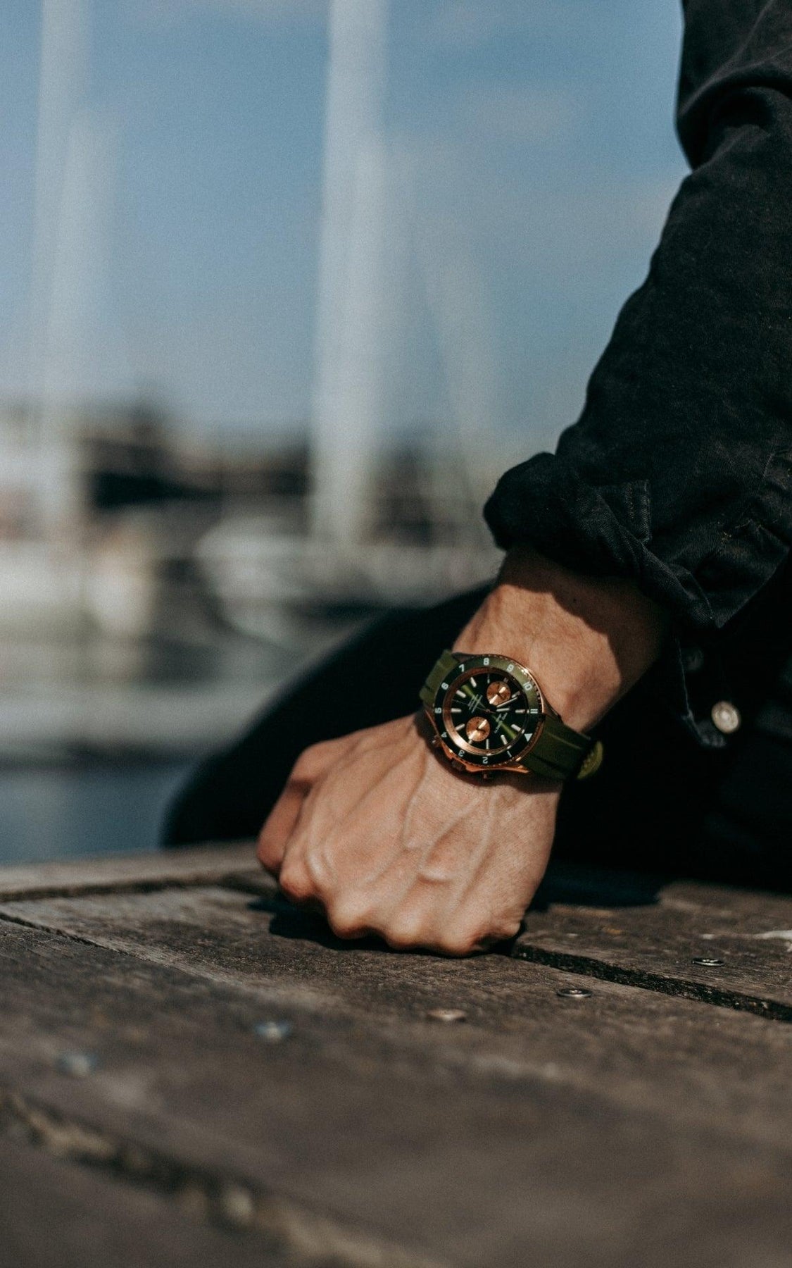 Ascari Moss Rose Gold Rubber | Filippo Loreti Watch – Filippo