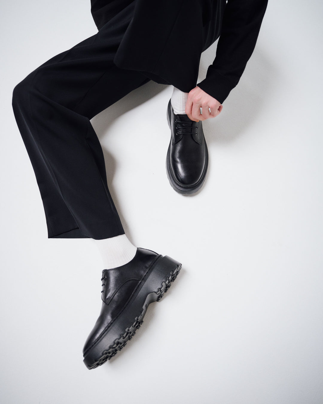 fillin ローファー ブラック 25 厚底 レザー 黒 HOMME｜LOAFER – FILLIN