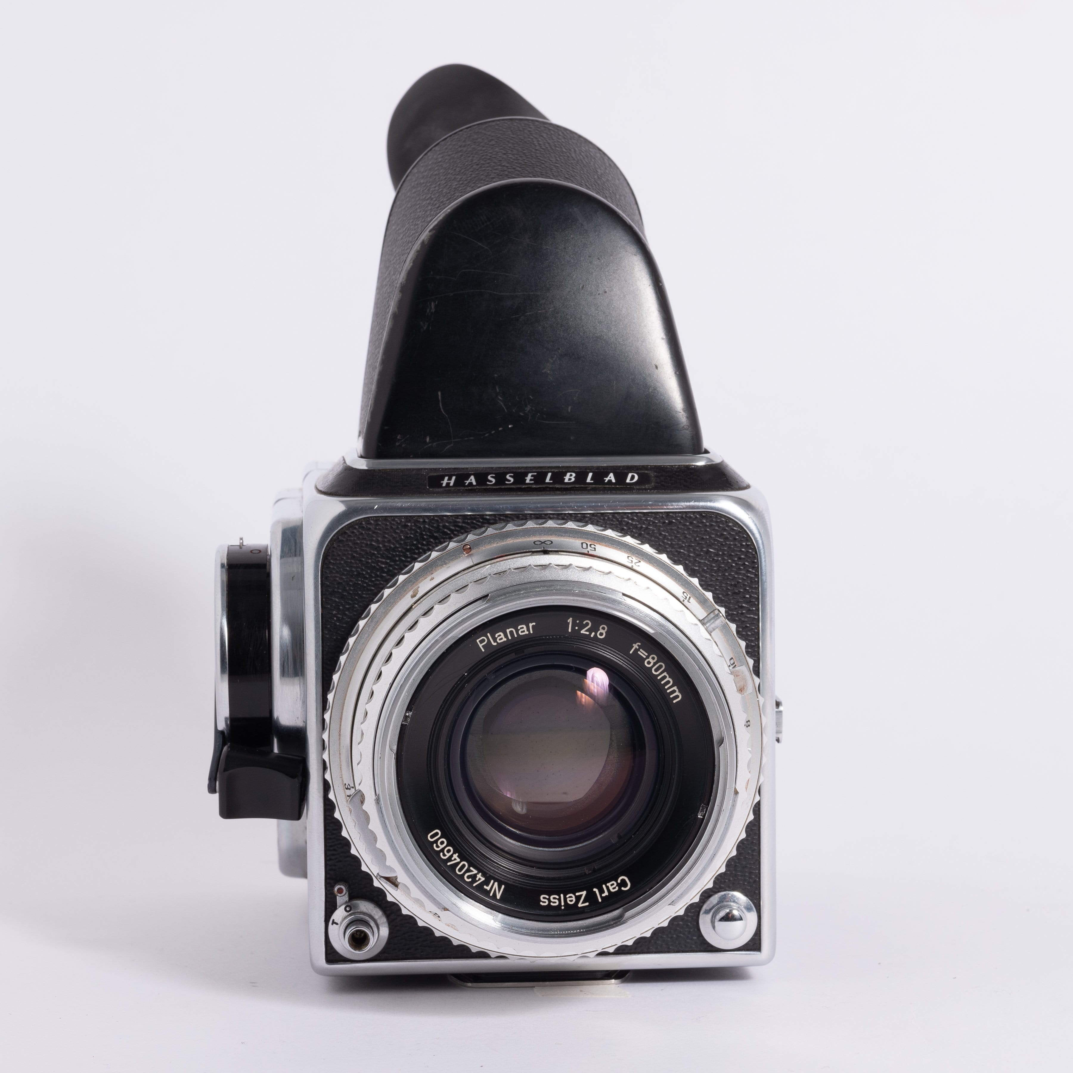 Hasselblad 500C with Zeiss Planar T* 80mm f/2.8 and Prism Finder