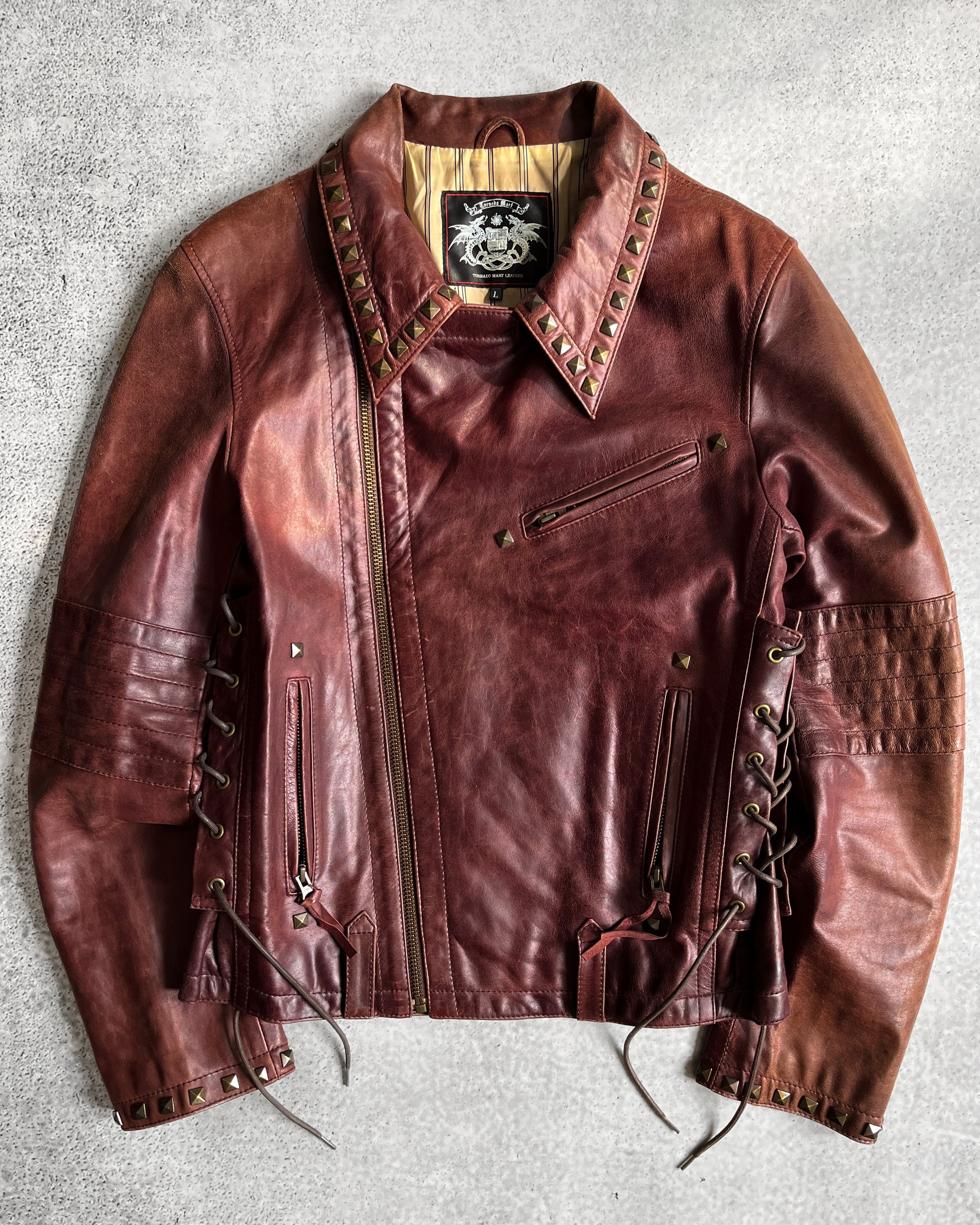 Tornado Mart 00s Studded Cow Hide Leather Jacket – firstfinal