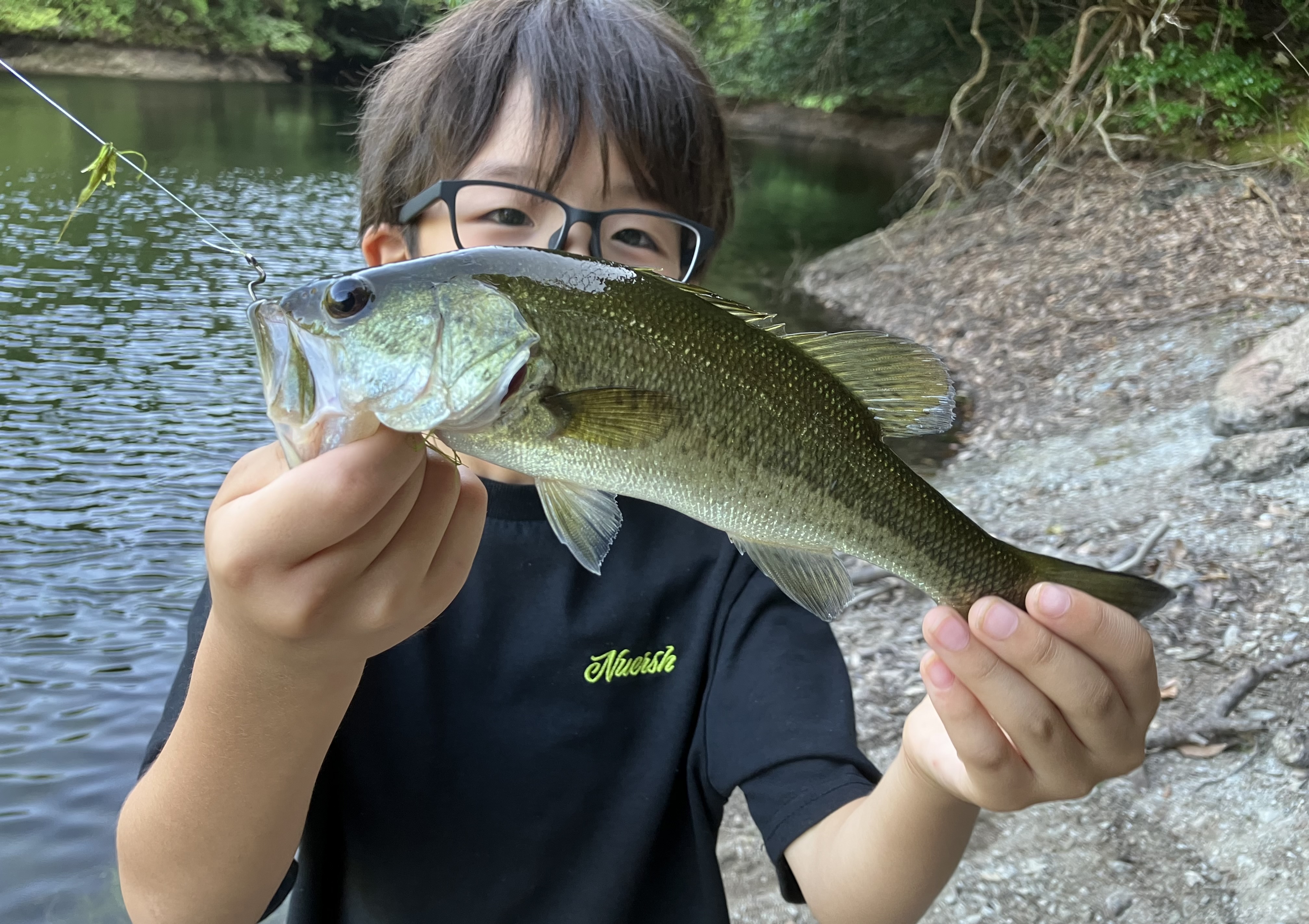 三重県/ため池】夏休みの息子とバス釣りへ！シェードにフォールが