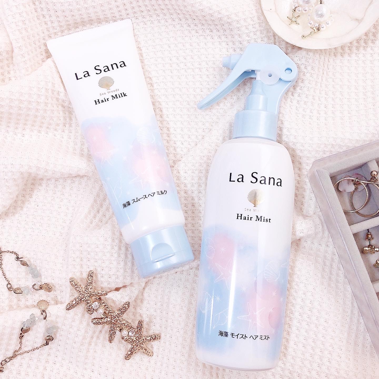 La Sana(ラサーナ) / 海藻 モイスト ヘア ミスト ウォータリーサボンの