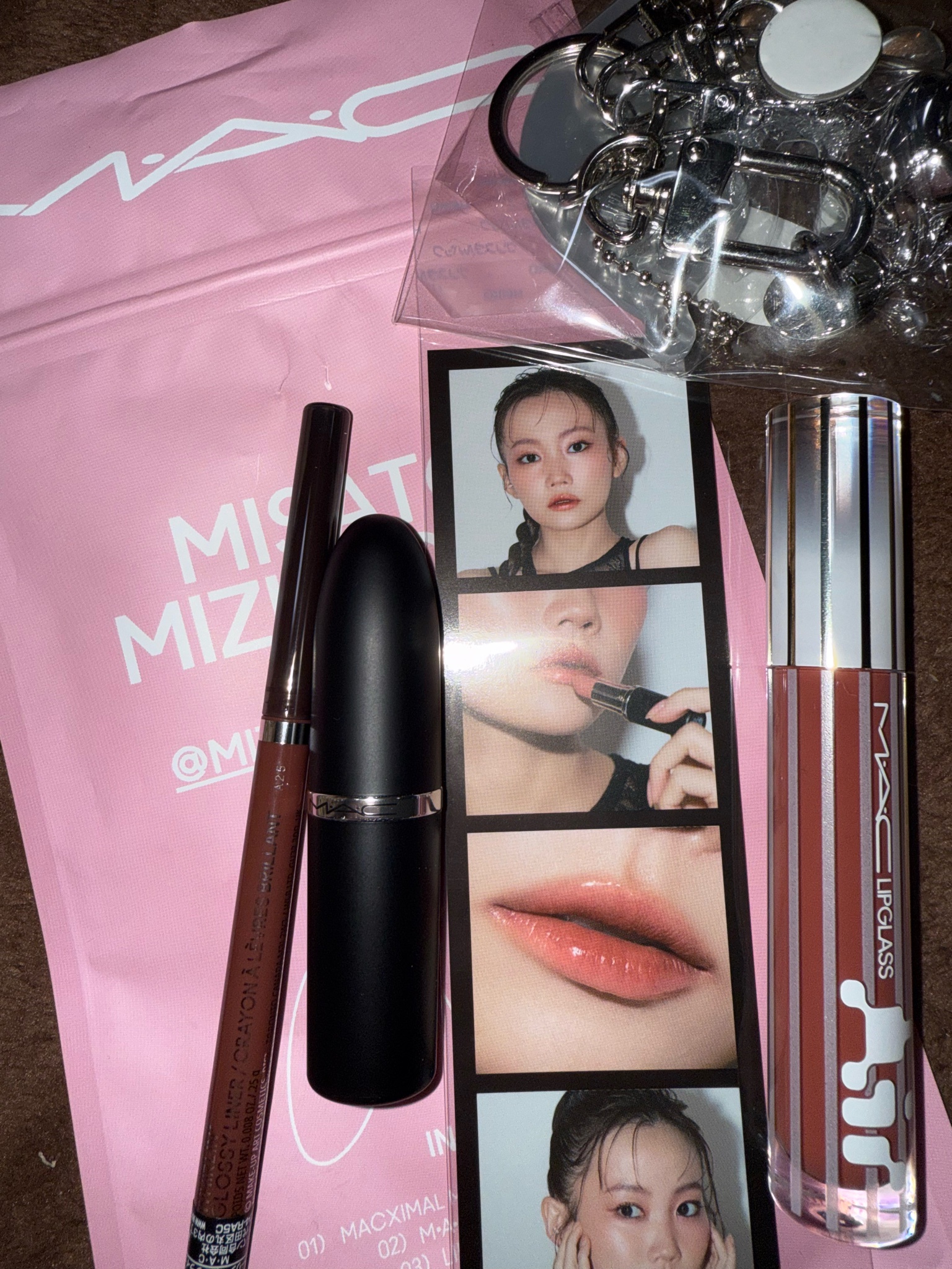 MAC 水越みさと リップ コンボ ピンク リップライナー リップガラス