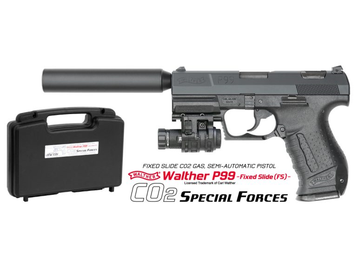 マルゼン: 固定スライドCO2ガスガン ワルサーP99FS スペシャルフォース