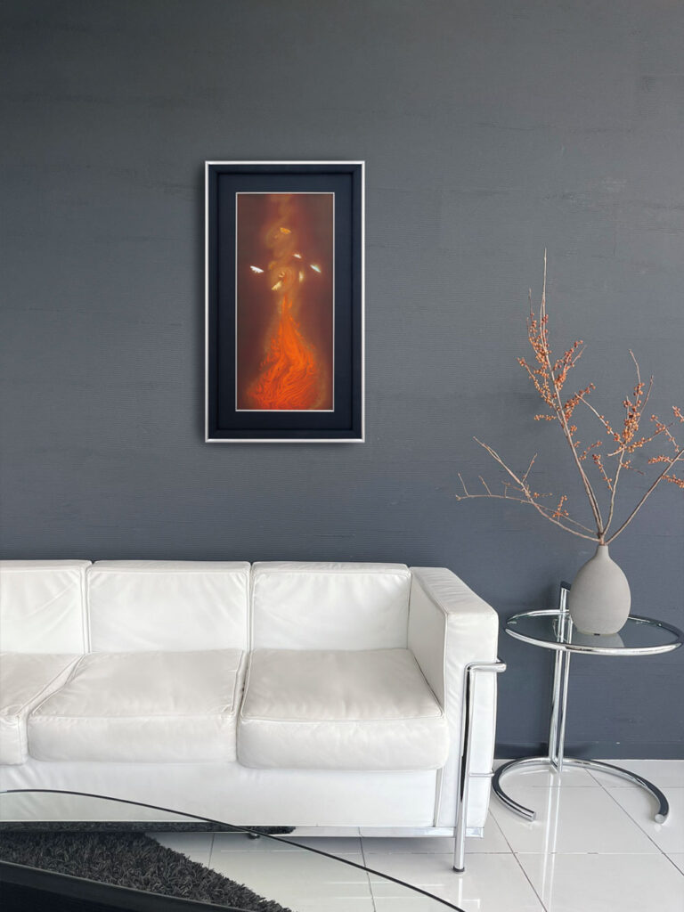 速水御舟『炎舞』彩美版®︎シルクスクリーン併用、一部本金泥使用