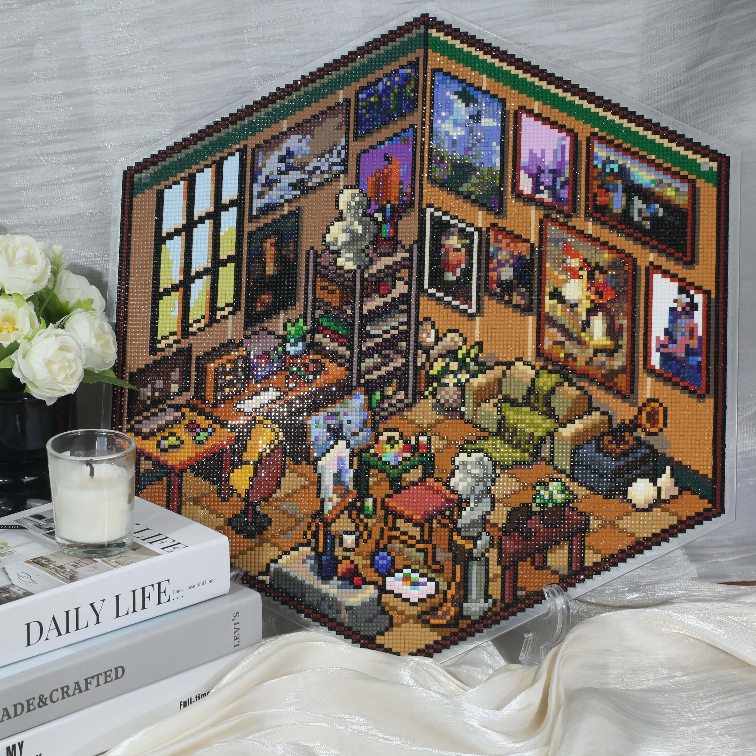 Acrylic Hexagon Diamond Painting – Forever Young®️ DIY