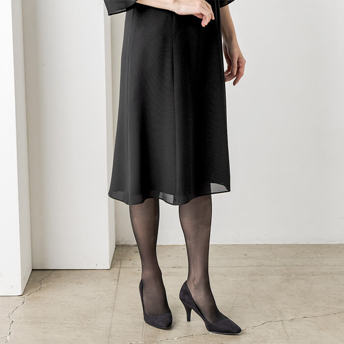 洗える｜涼しく軽やか、夏の定番ワンピース 17号・ブラック｜東京