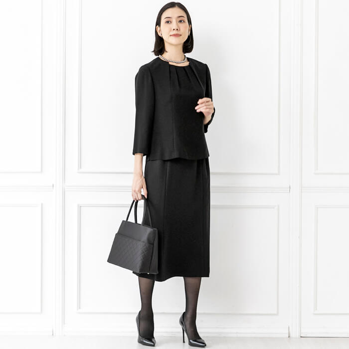 洗える｜前開きブラウス 15号・ブラック｜東京ソワールオンラインストア