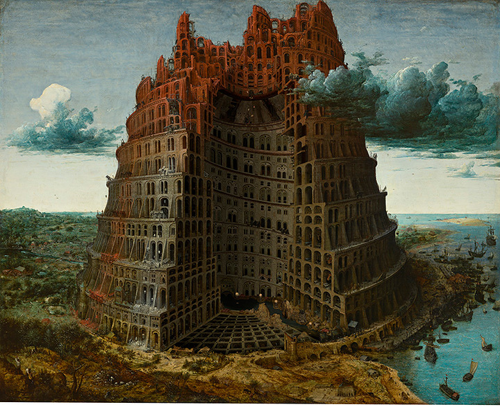 大友克洋がブリューゲル『バベルの塔』の内側描く 東京都美術館で特別