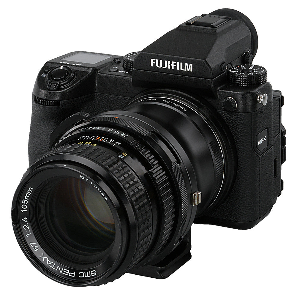 Pro Adapter - Pentax 6x7 (P67) Lens to Fujifilm G-Mount Digital