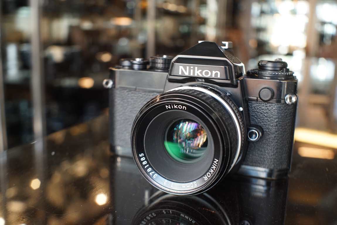 Nikon FE kit + Nikkor 50mm 1:2 Ai lens - Fotohandel Delfshaven
