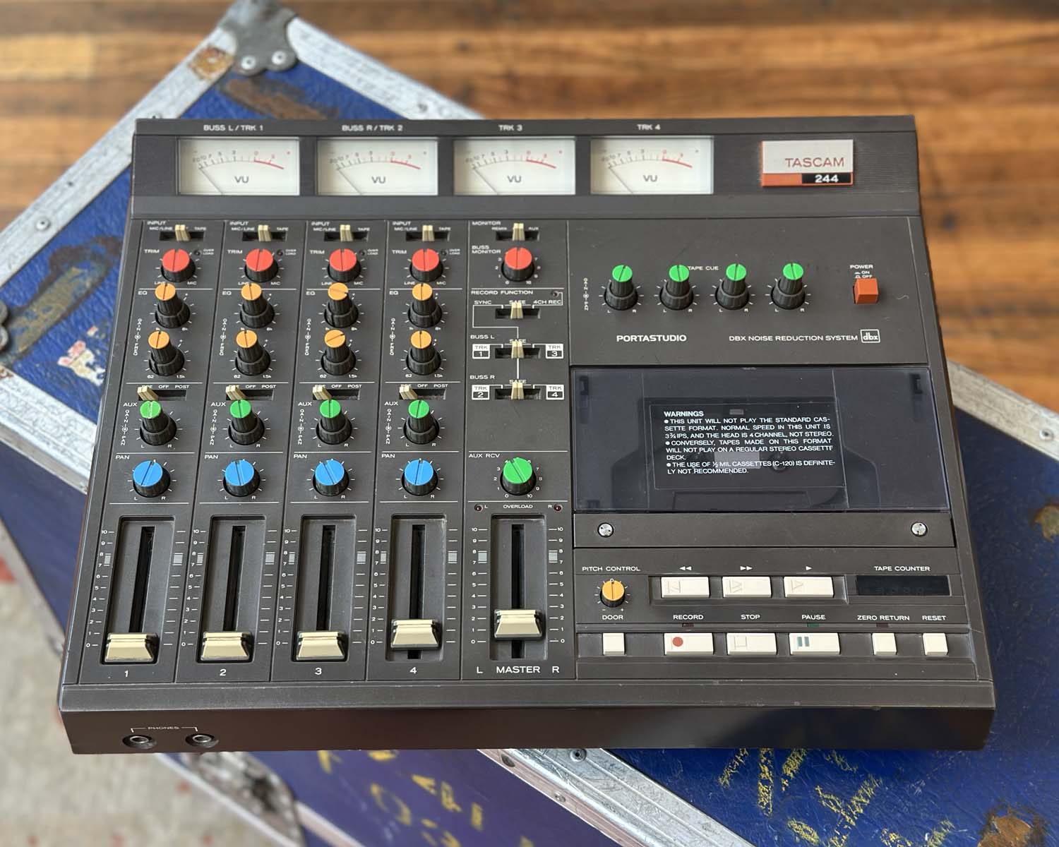 Tascam Portastudio 244 Four Track Cassette Recorder – Found Sound