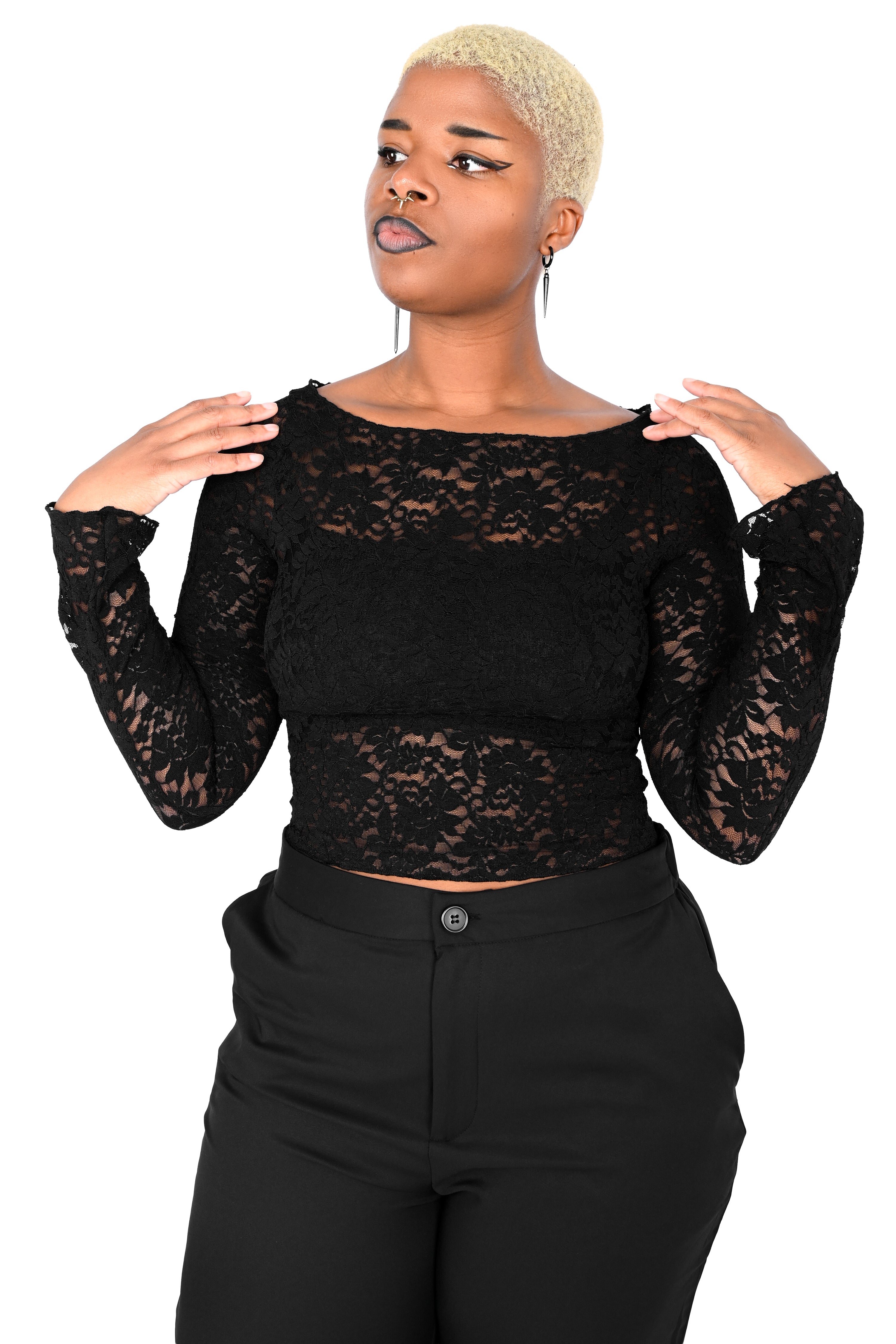 Lace Long Sleeve Top – FOXBLOOD