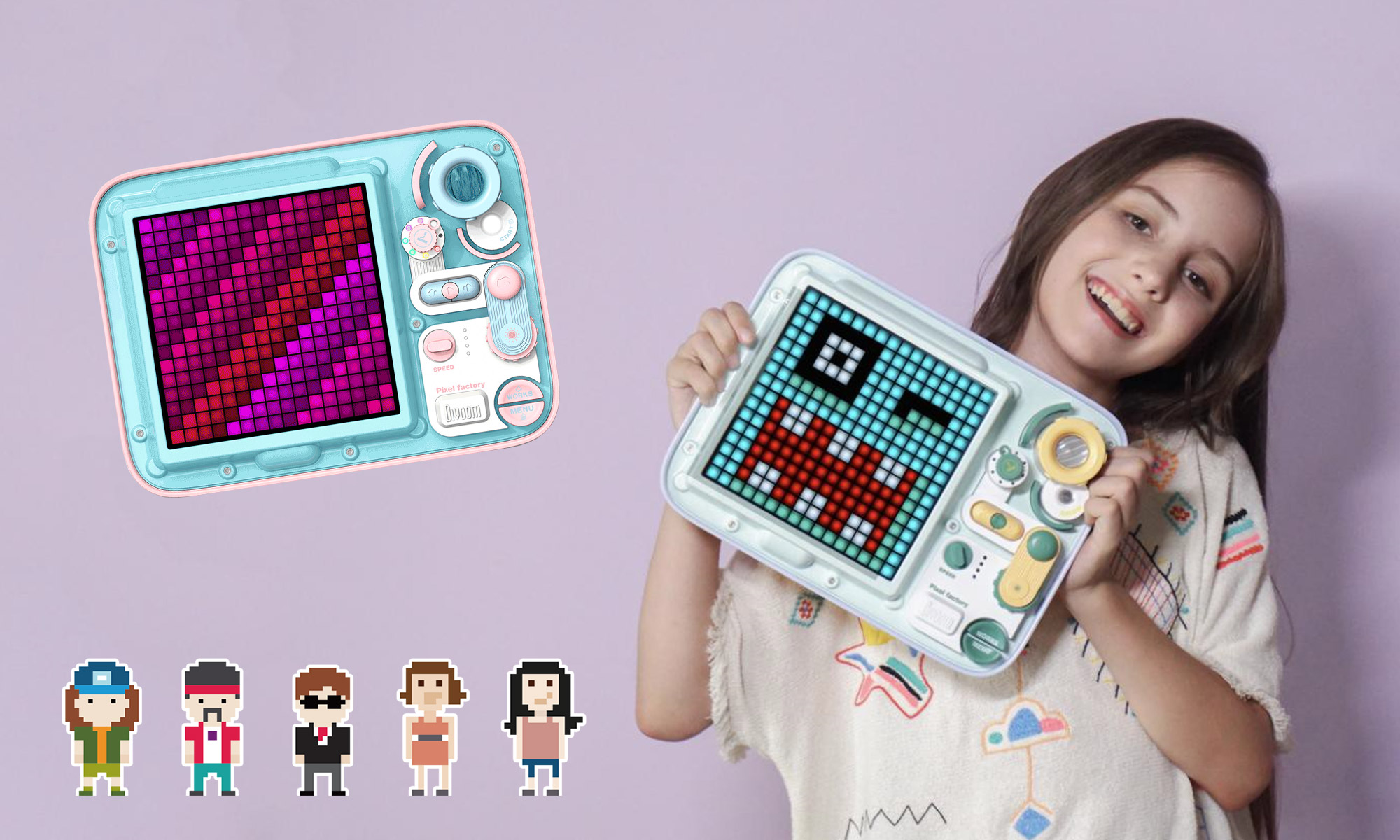 一度遊ぶと熱中する、知育玩具のデジタルボード、懐かしいピクセル