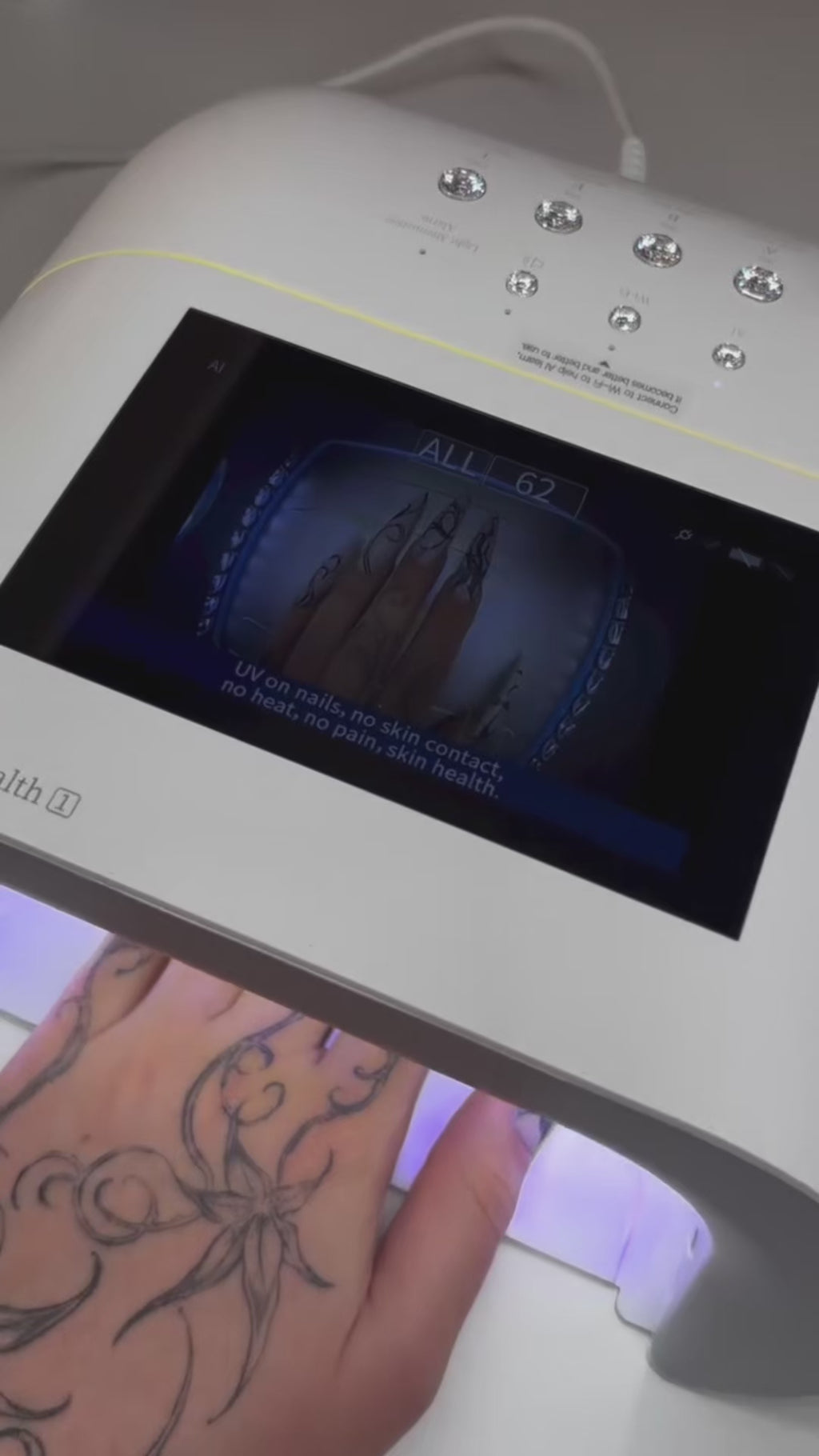 O NAIL AI UV Nail Lamp for Professionals | Smart Curing, Skin-Safe