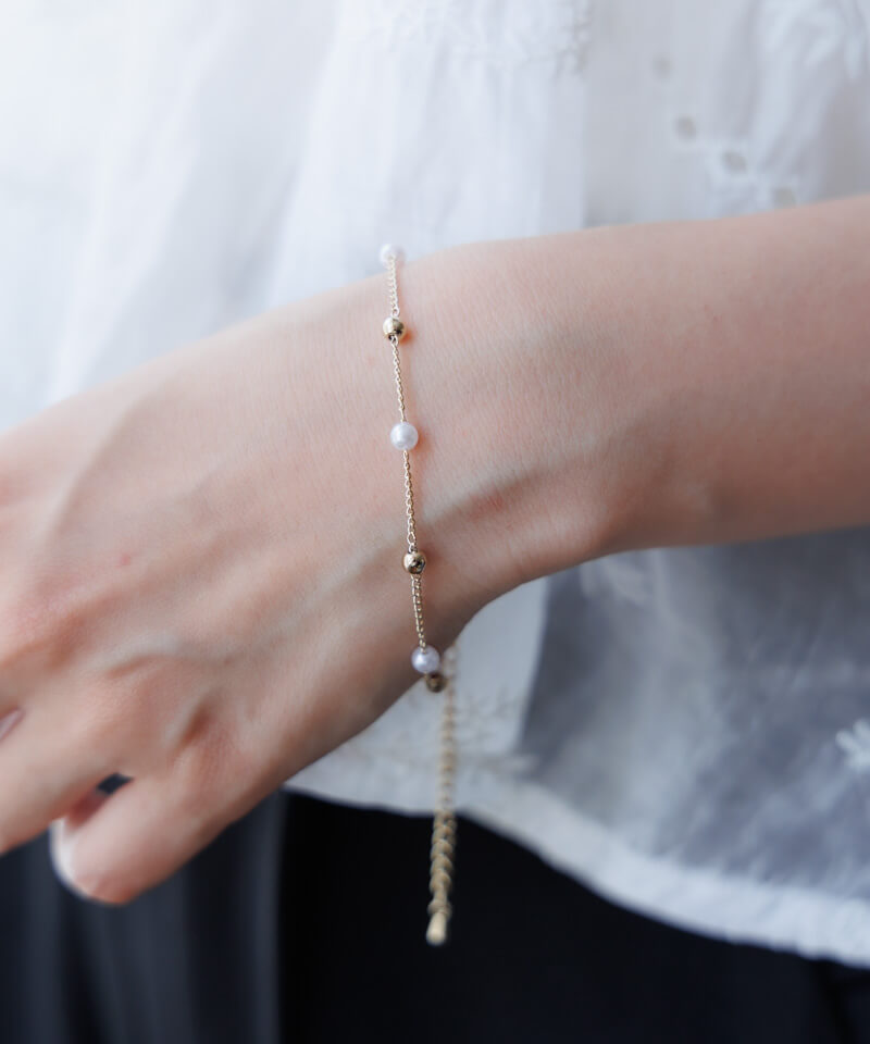 ball pearl bracelet～ﾎﾞｰﾙﾊﾟｰﾙﾌﾞﾚｽﾚｯﾄ | flower／フラワー公式通販