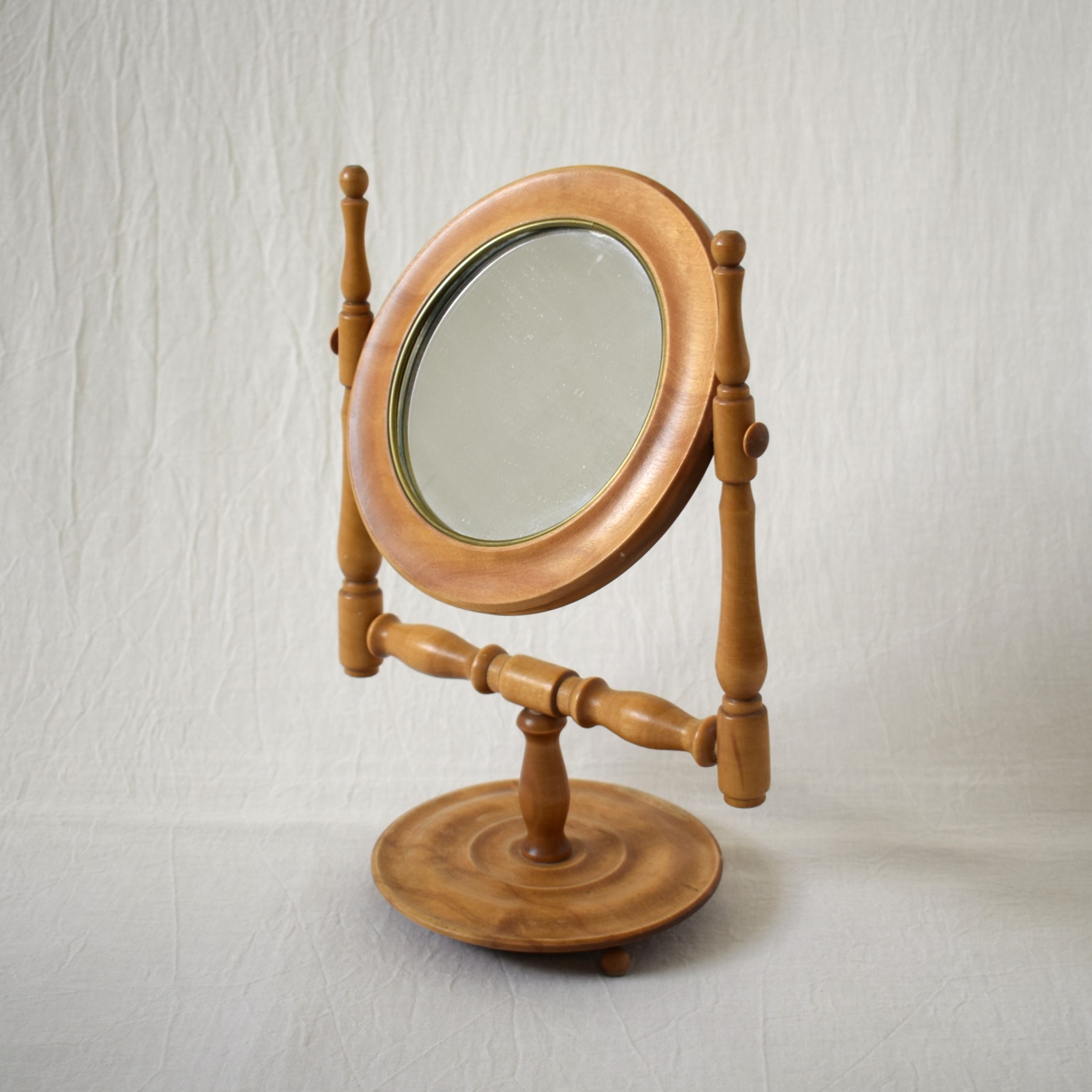 卓上ミラー・木製の鏡 / 木工芸・スウェーデン | florantik