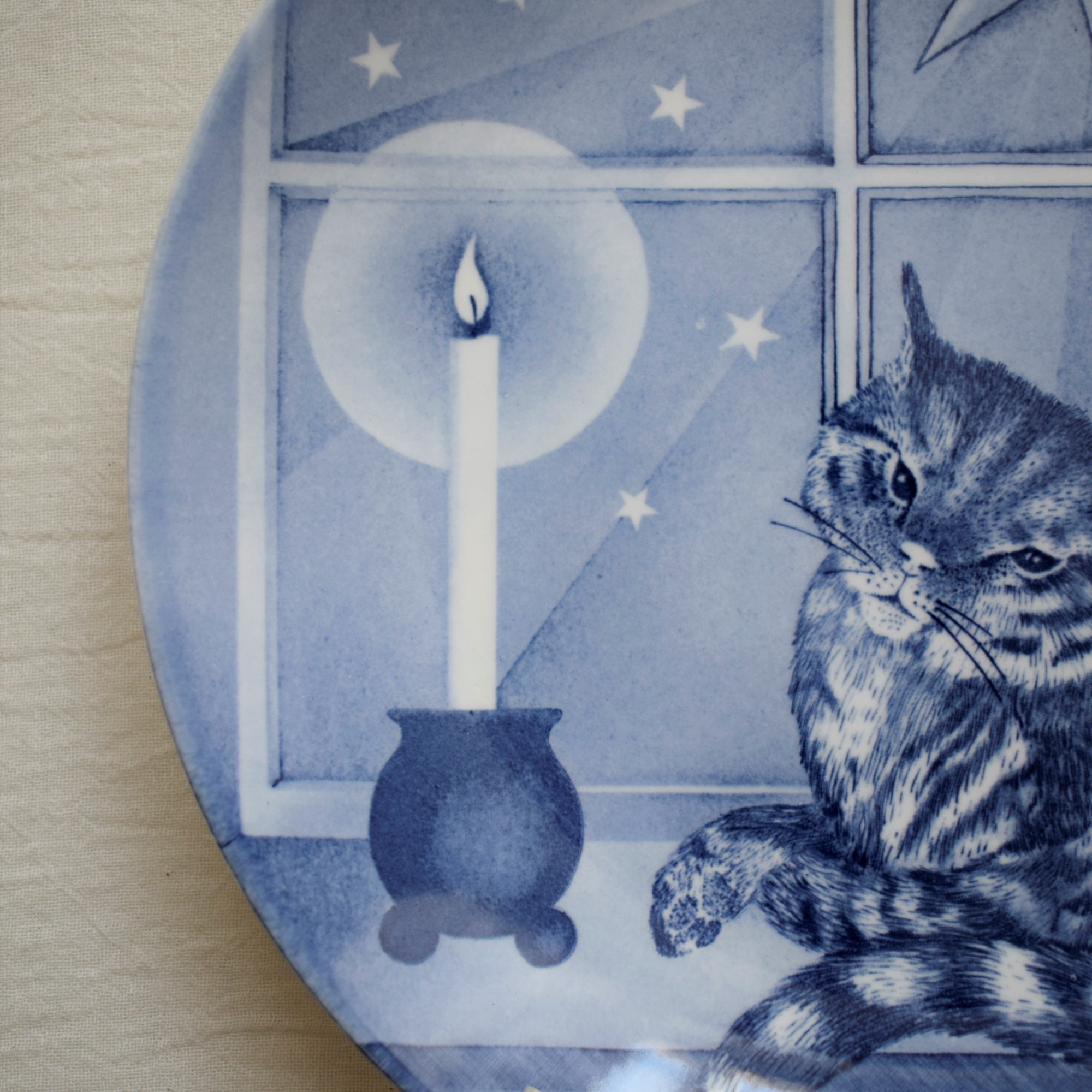 猫の絵皿・1986年クリスマスプレート / Paul Hoff・パウルホッフ