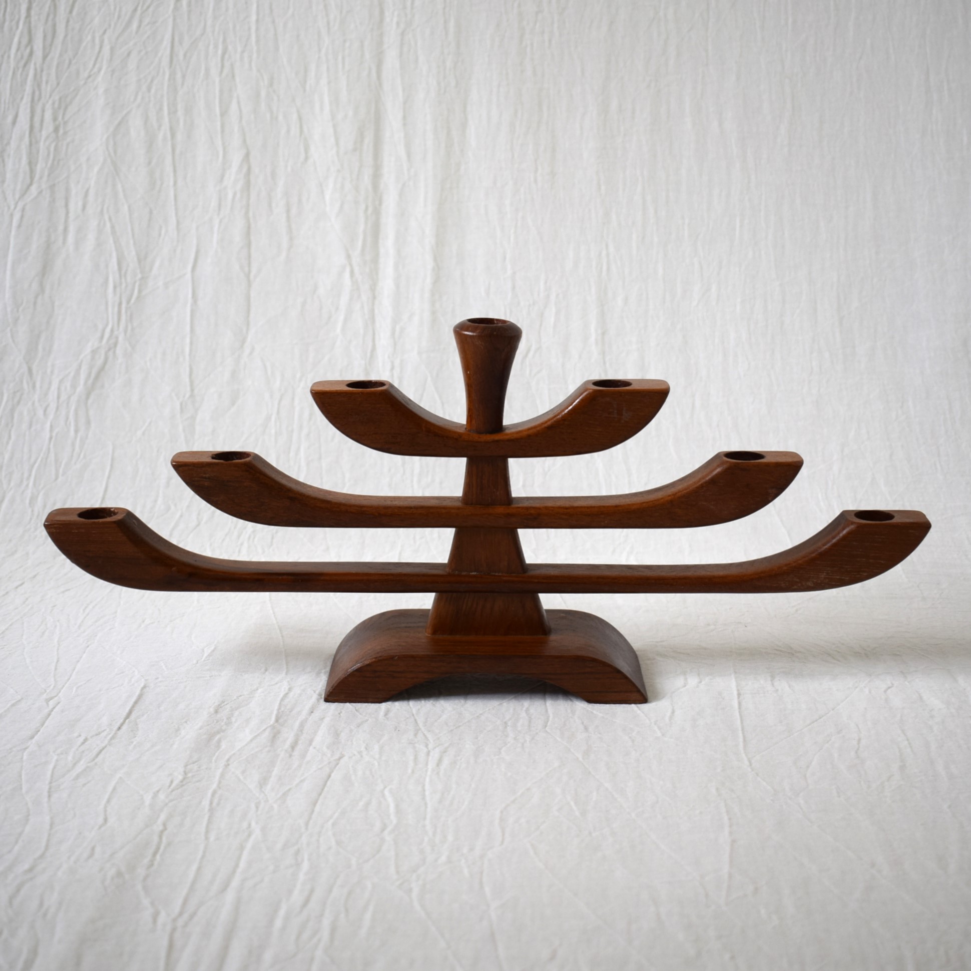 7本用・木製キャンドルスタンド / チーク・スウェーデン | florantik