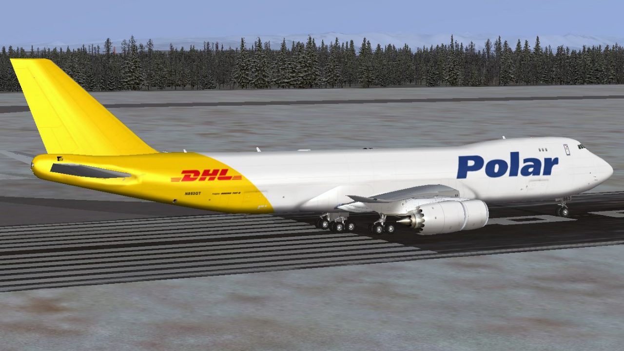Polar (DHL) Boeing 747-8F for FSX