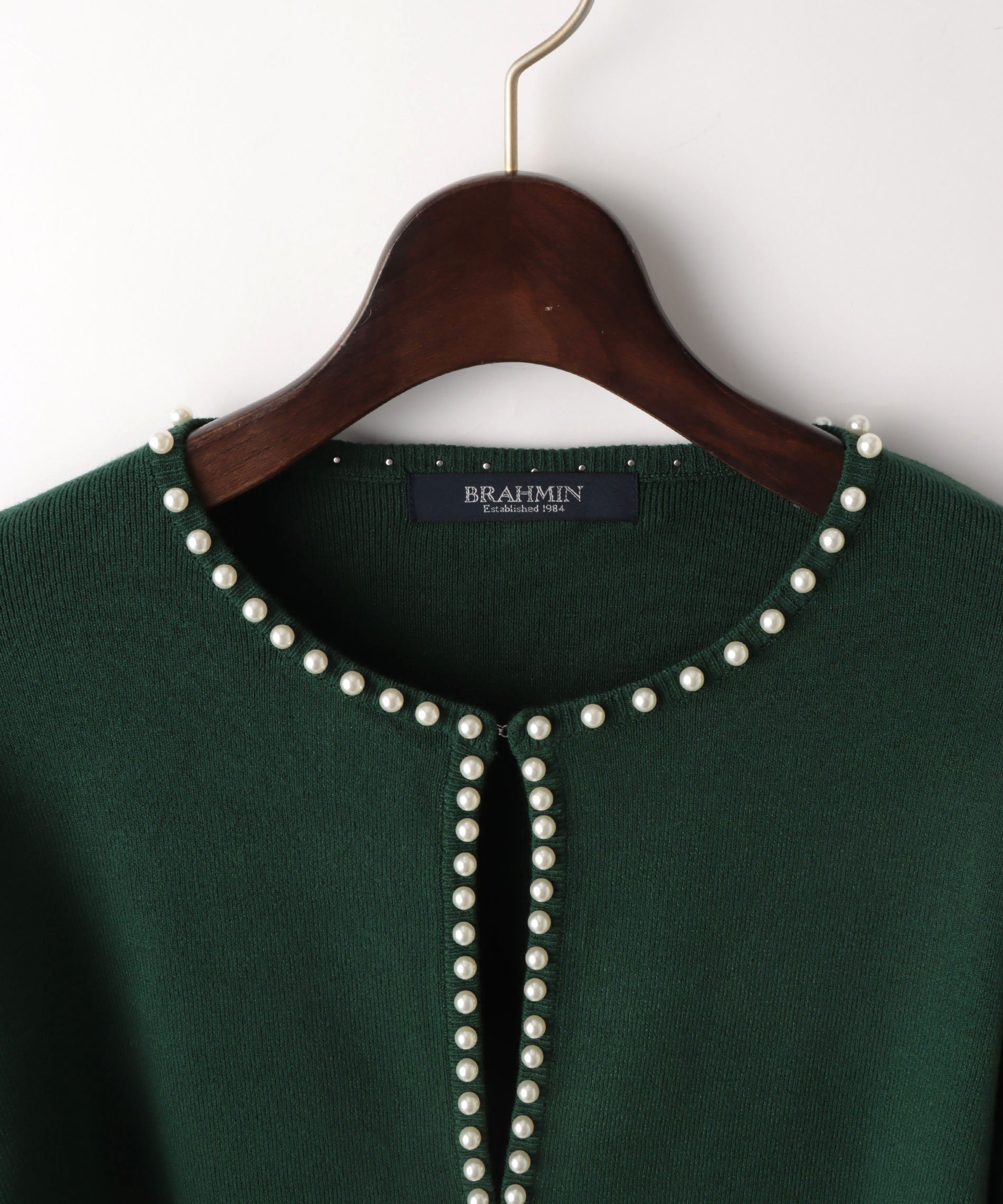 パール付きニットカーディガン – FACE SANS FARD