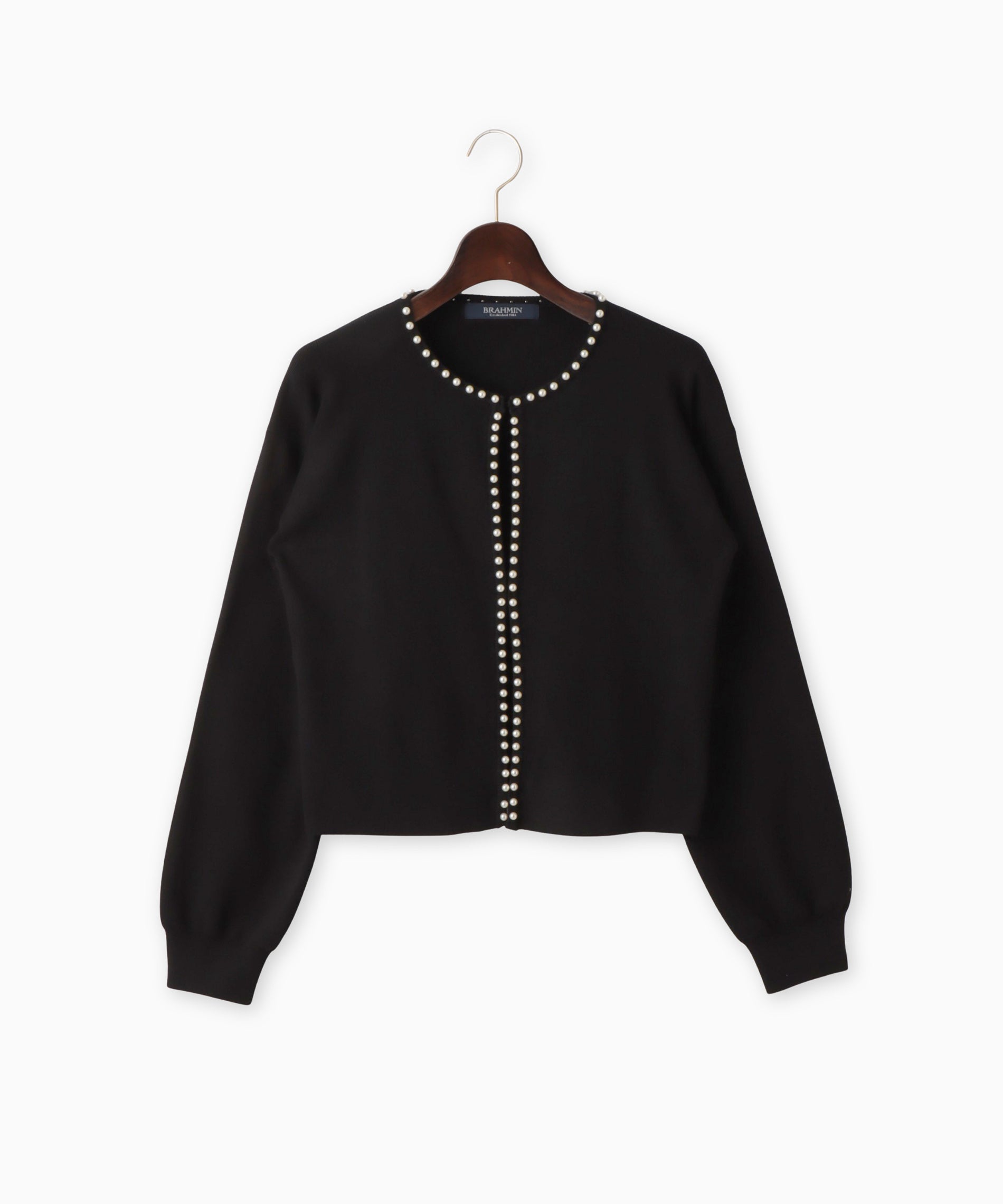 パール付きニットカーディガン – FACE SANS FARD