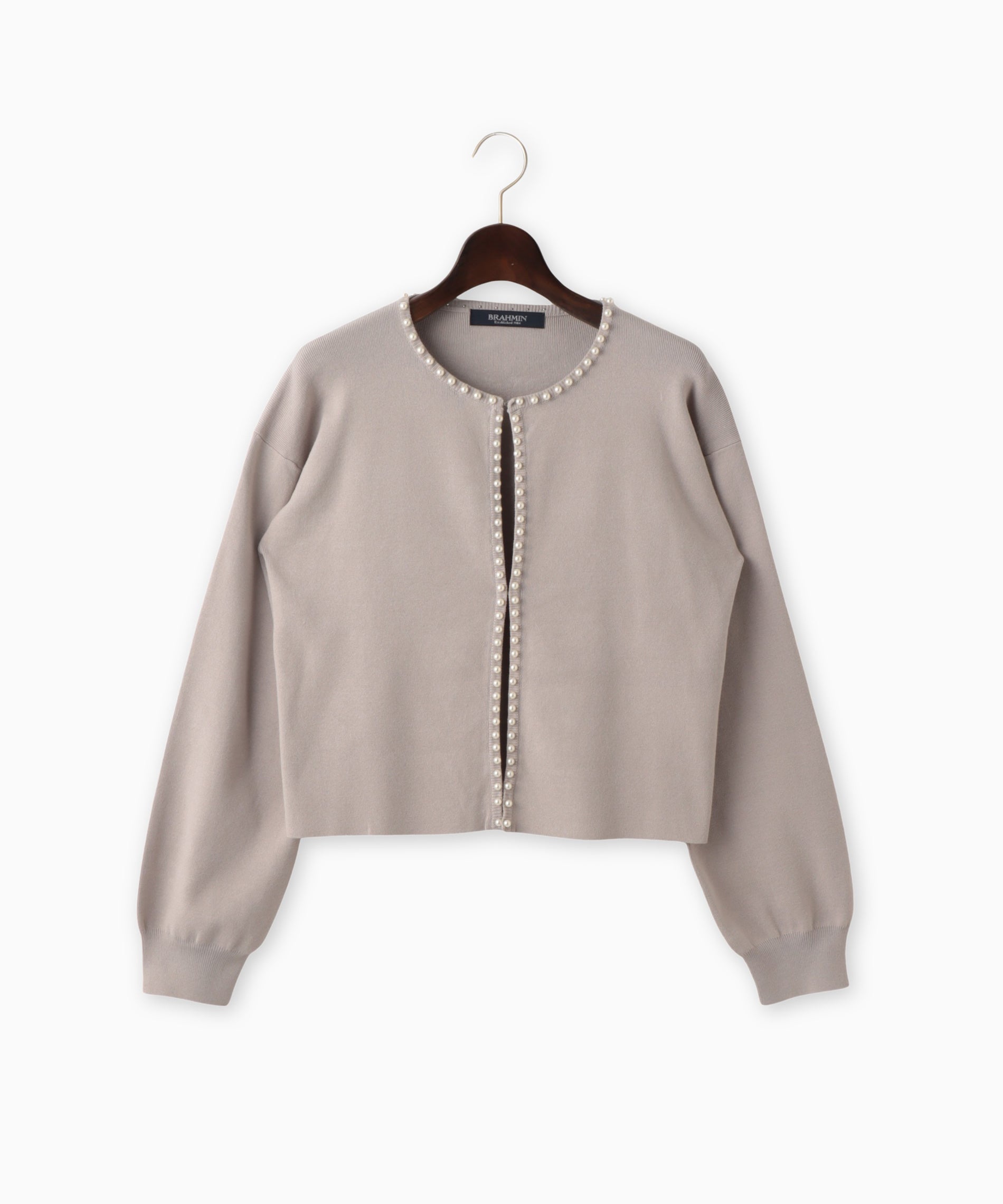 パール付きニットカーディガン – FACE SANS FARD