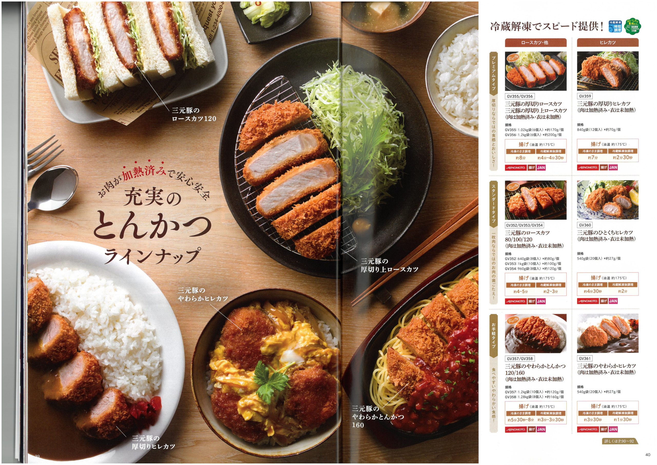 味の素冷凍食品 AJINOMOTO Food Service 2025 SPRING Product
