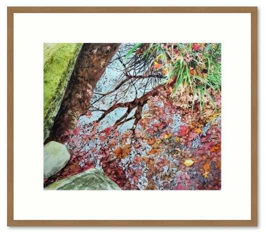 絵画の通販、購入ならFROM ARTIST/作品名：池隅の紅葉/作家名：山崎 香住