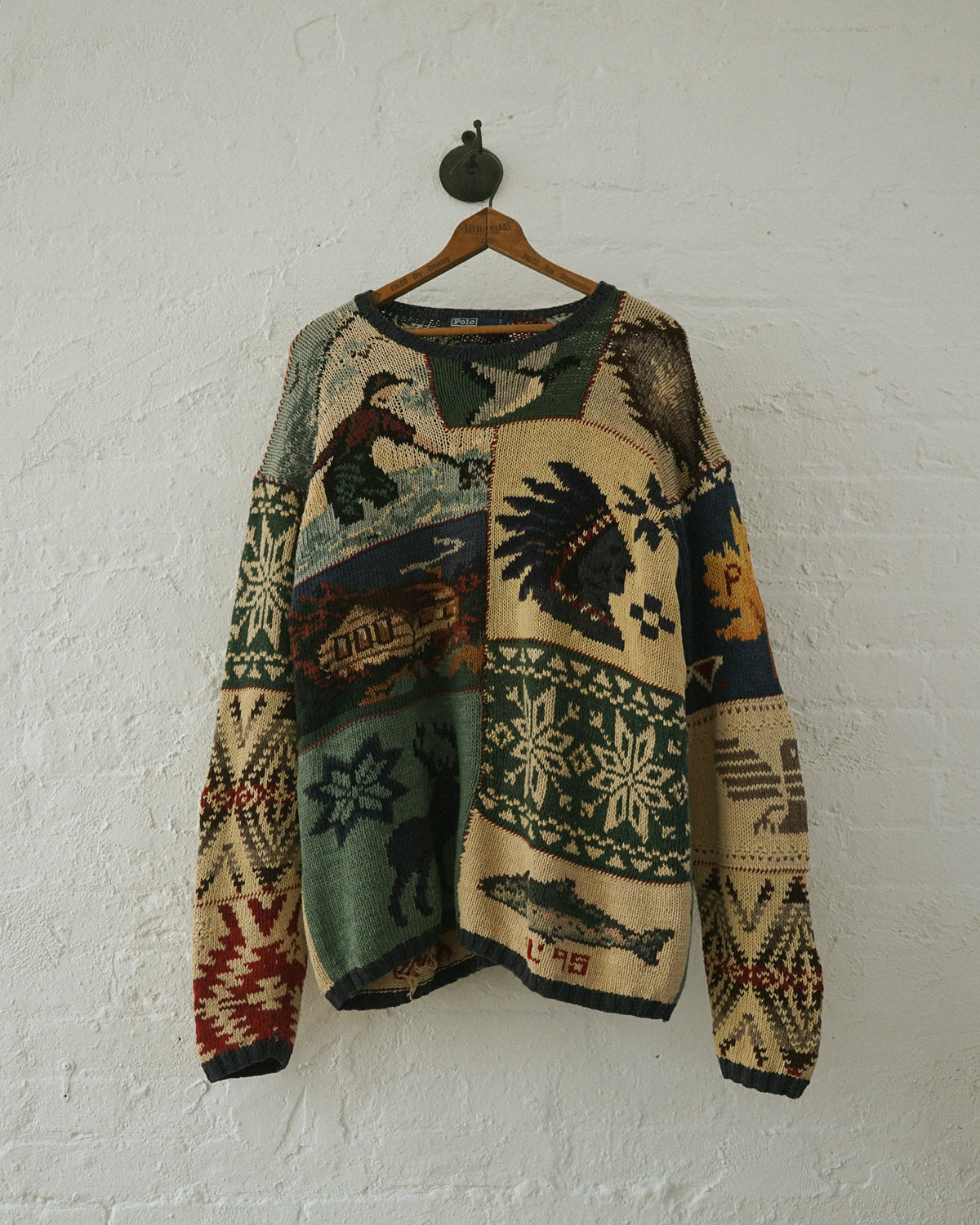 Polo Indian Patterned Hand Knit Sweater – Front General Store