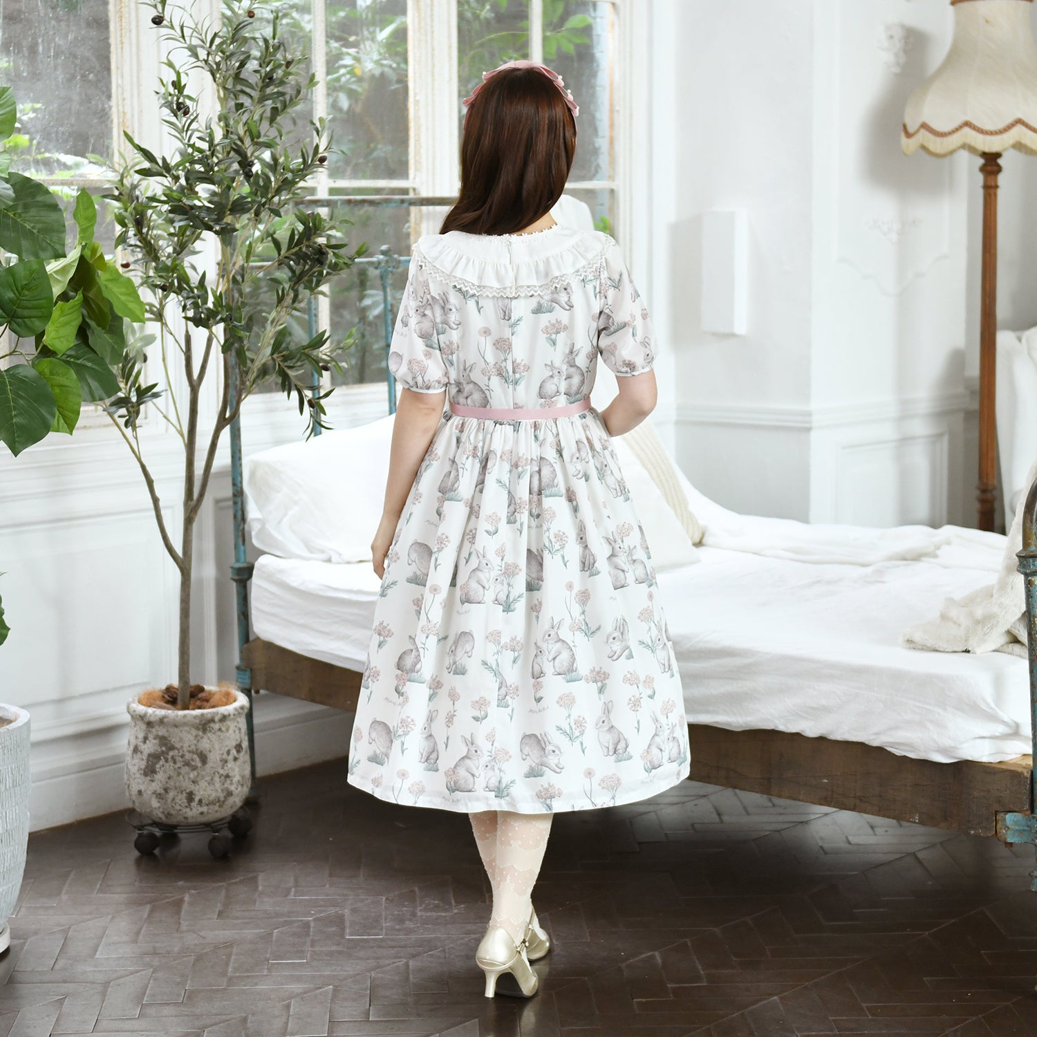 Botanical Rabbitワンピース-Melody BasKet(メロディーバスケット