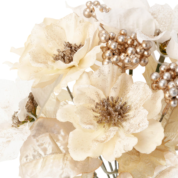 アートフラワー ポインセチア ブッシュ ホワイト | Francfranc（フラン