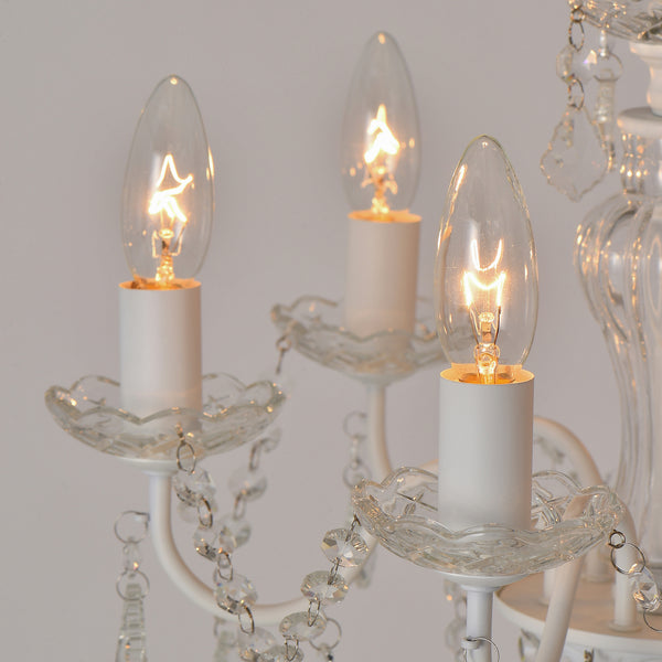 アントイン シャンデリア 6灯 ホワイト | Francfranc（フランフラン