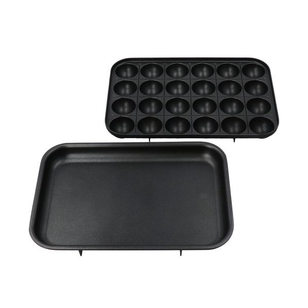 BRUNO コンパクトホットプレート レッド （プレート2種セット