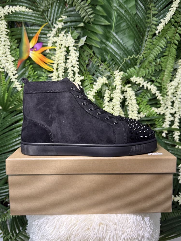 Christian Louboutin High Suede Black Spikes Bucuresti Sectorul 6