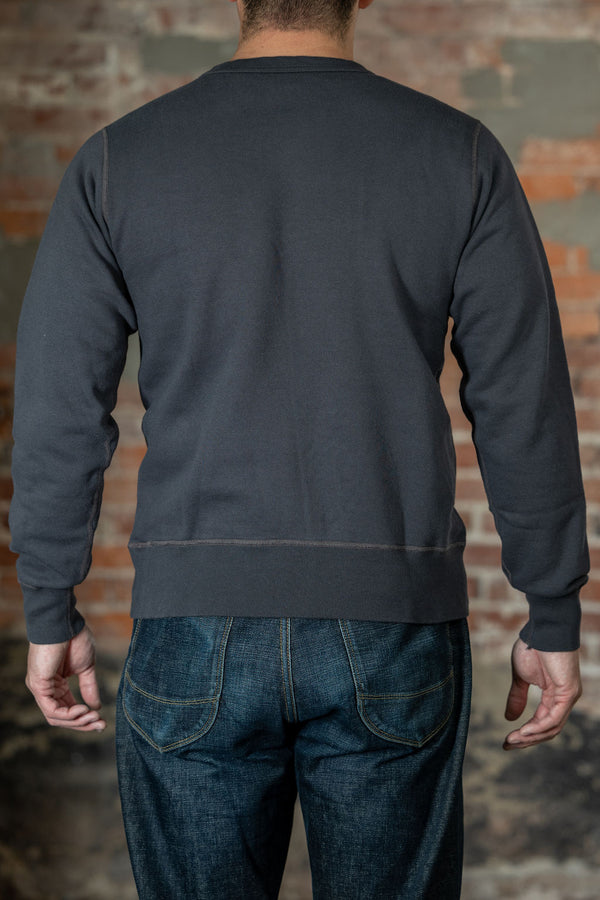 Buzz Rickson's BR65622 Set-in Crew Neck Sweatshirt - Black