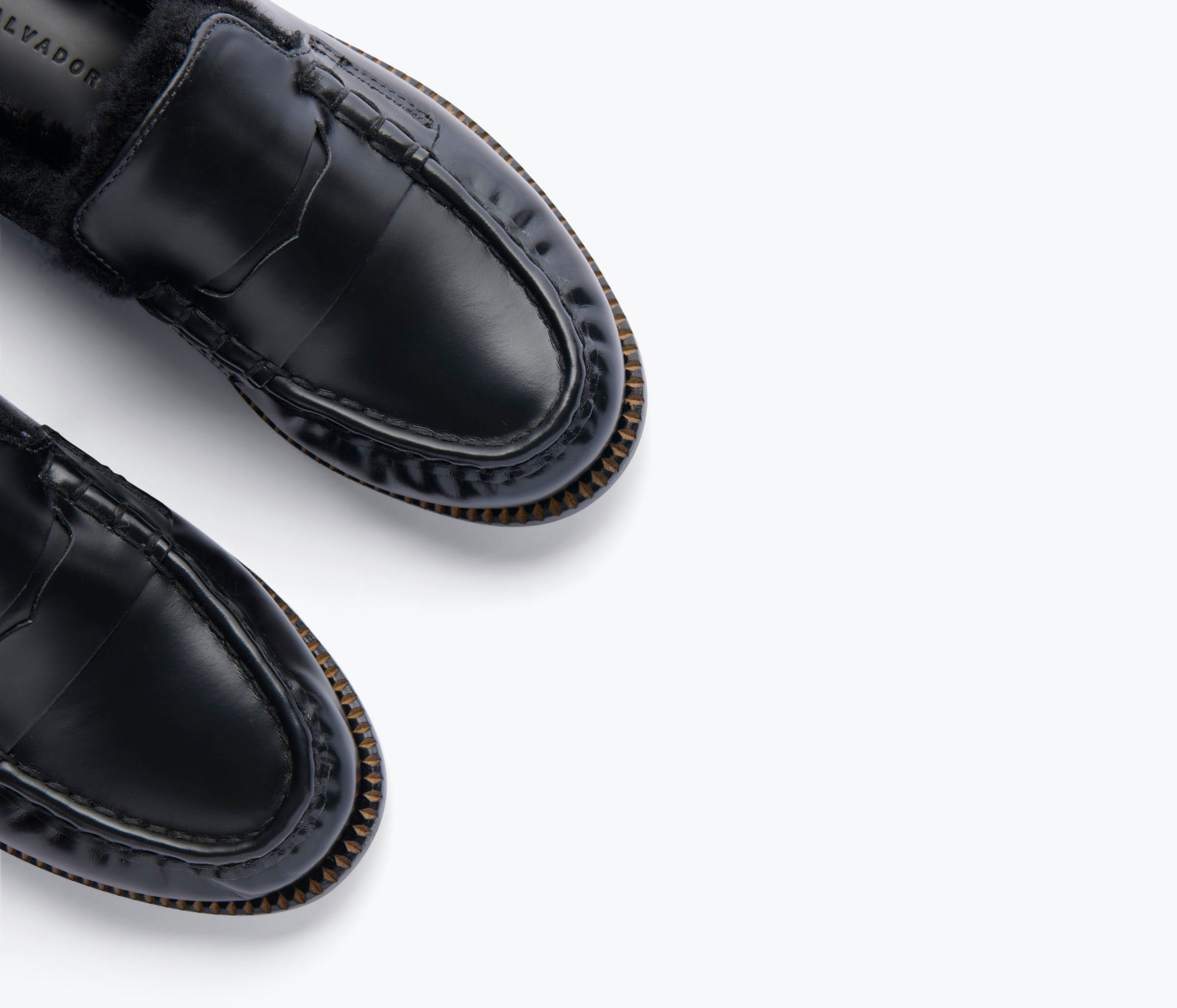 TEMI SHEARLING PENNY LOAFER MULE – FREDA SALVADOR