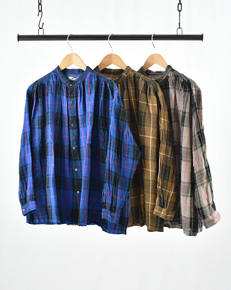 ICHI Antiquite's リネンフリルシャツ | FRENCH Bleu .rooms