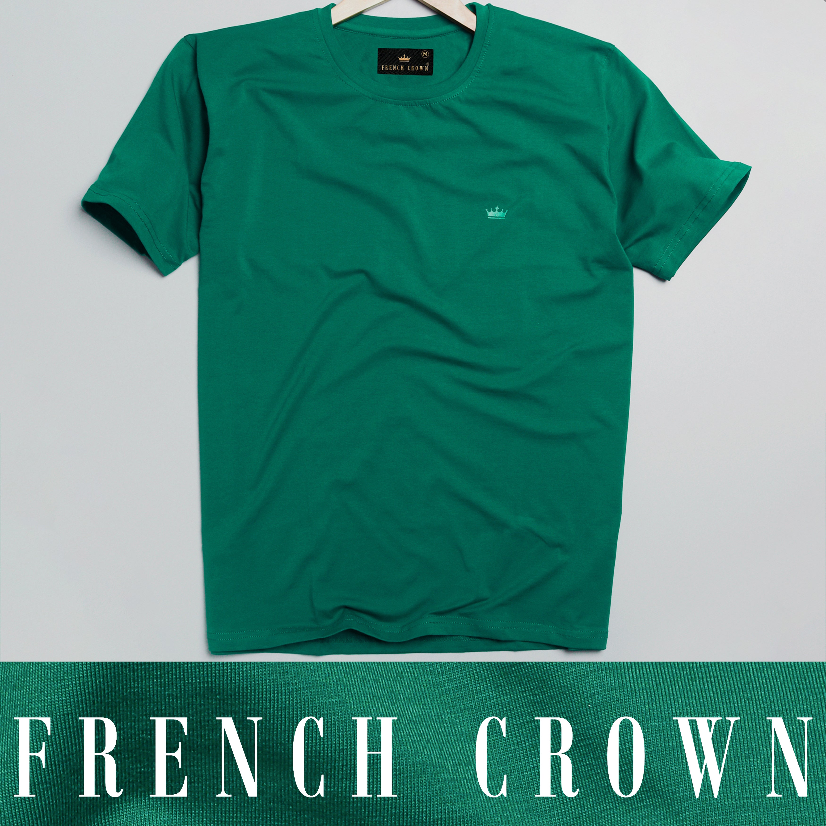 Sacramento Green Half Sleeves Super Soft Premium Round Neck Cotton