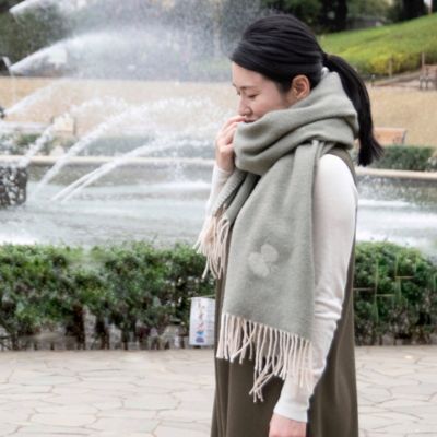 KLIPPAN(クリッパン)の【mina perhonen×KLIPPAN】ストール CHOUCHO通販