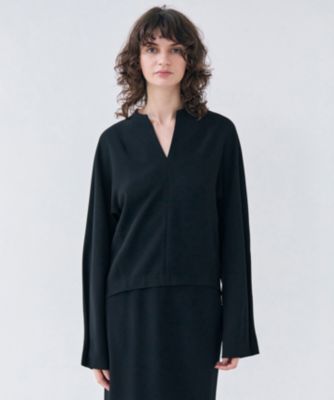 BEIGE，(ベイジ)の【洗える】RUE / スリットネックフォルムブラウス