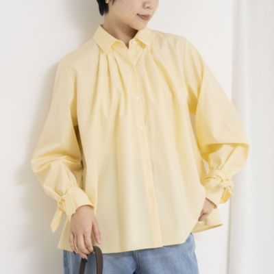 NOLLEY'S(ノーリーズ)のウォッシャブル袖リボン付きボリュームシャツ