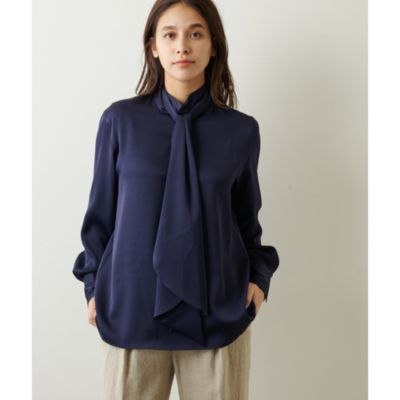 Whim Gazette(ウィム ガゼット)のボリュームボウタイブラウス通販