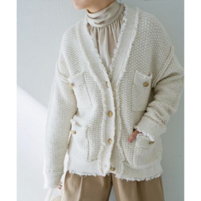 Whim Gazette(ウィム ガゼット)のTWEEDYニットジャケット通販 | 集英社