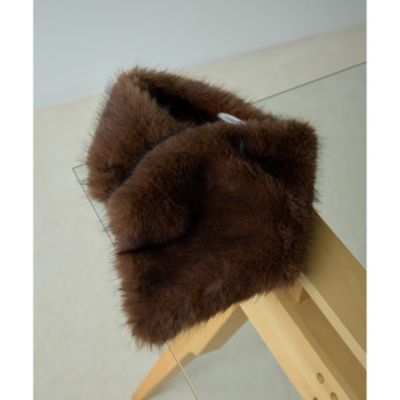 Whim Gazette(ウィム ガゼット)の【THROW】Eco Fur Shawl通販 | 集英社